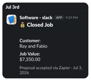 Closed job proof