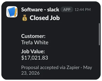 Closed job proof